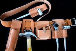 tool belt with tools